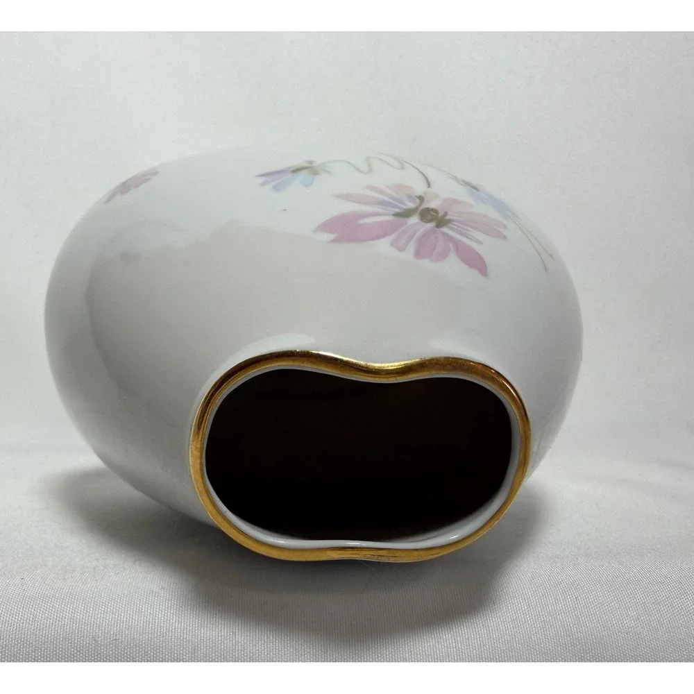 PMR Bavaria Jaeger & Co Golden Crown E&R Floral Porcelain Bud Vase Germany 1031